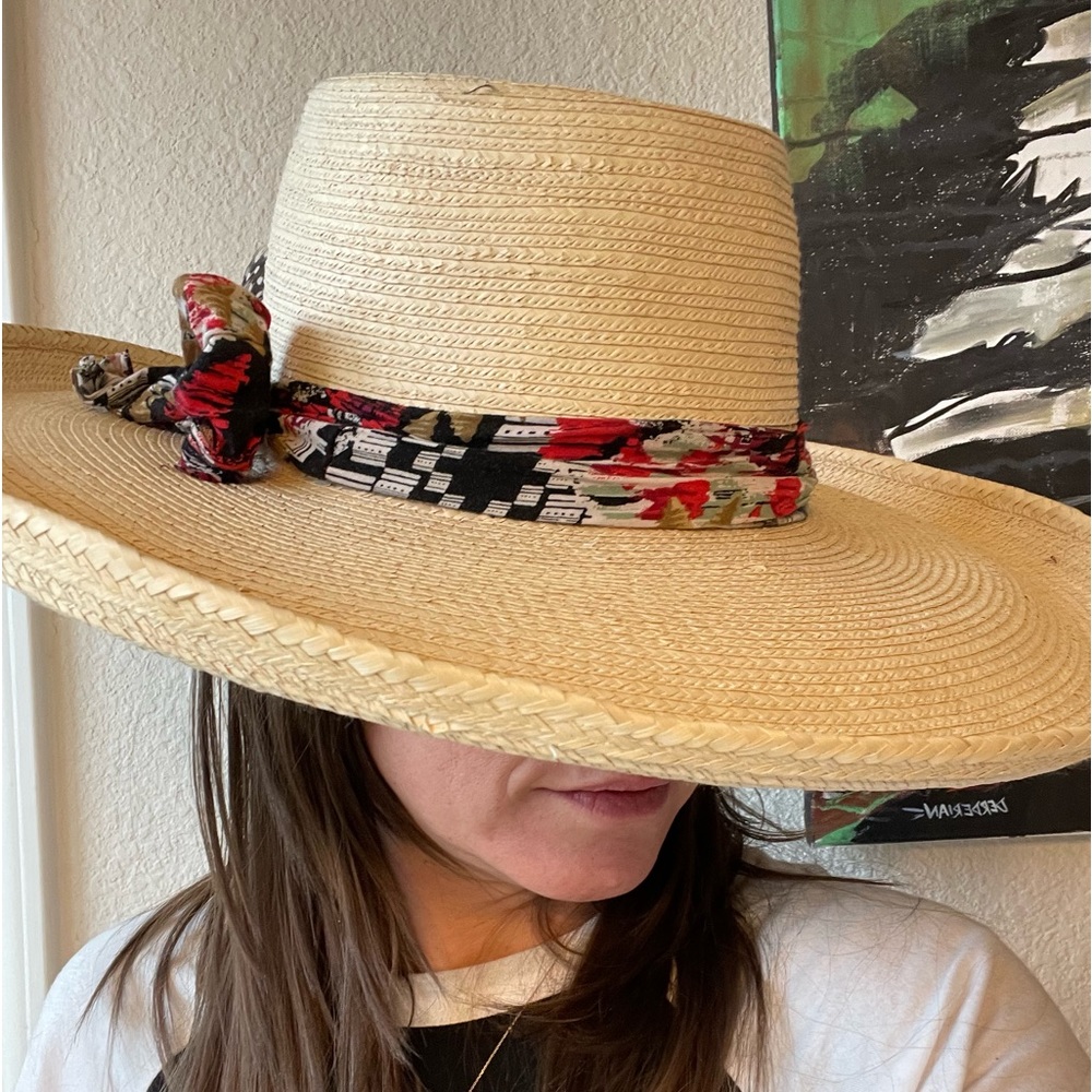 Wide brim palm hat - Picture 9 of 9